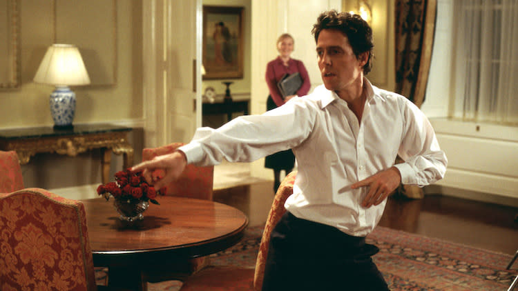 Hugh Grant in Love Actually