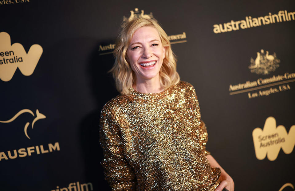 Cate Blanchett attends Australian Oscars Nominees Reception at Chateau Marmont on March 09, 2023 in Los Angeles, California.