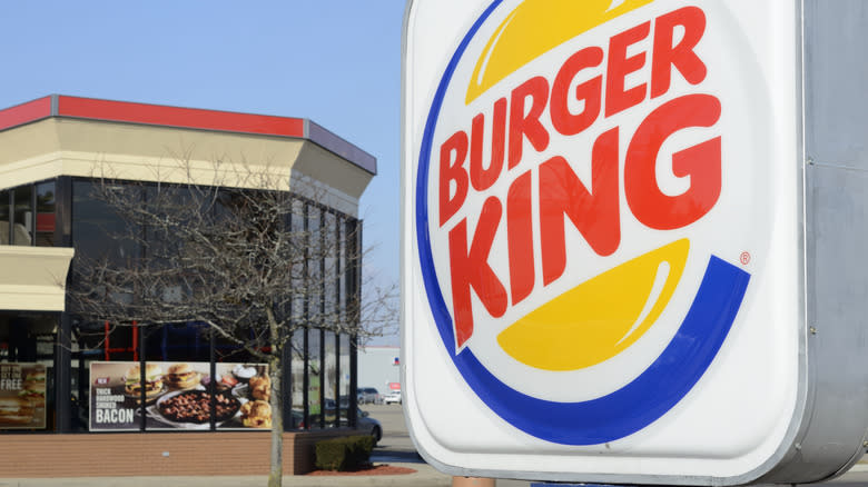 Burger King sign and storefront