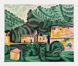 Pablo Picasso, “The Village of Vauvenargues,” April 29–30, 1959.