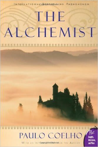 <p>"The charming tale of Santiago, a shepherd boy, who dreams of seeing the world, is compelling in its own right, but gains resonance through the many lessons Santiago learns during his adventures. He journeys from Spain to Morocco in search of worldly success, and eventually to Egypt, where a fateful encounter with an alchemist brings him at last to self-understanding and spiritual enlightenment." --&nbsp;<a href="http://www.publishersweekly.com/978-0-06-250217-9" target="_blank">Publishers Weekly</a></p>
