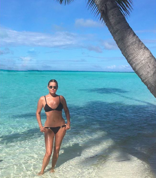 While her daughters may be getting the big bucks for bikini shots these days, Yolanda, who was a model before she was a Housewife, reminded us she can hold her own. “Sun kissed,” she captioned this shot in which she’s rocking a tiny black bikini and giving us some ab envy. (Photo: Instagram)