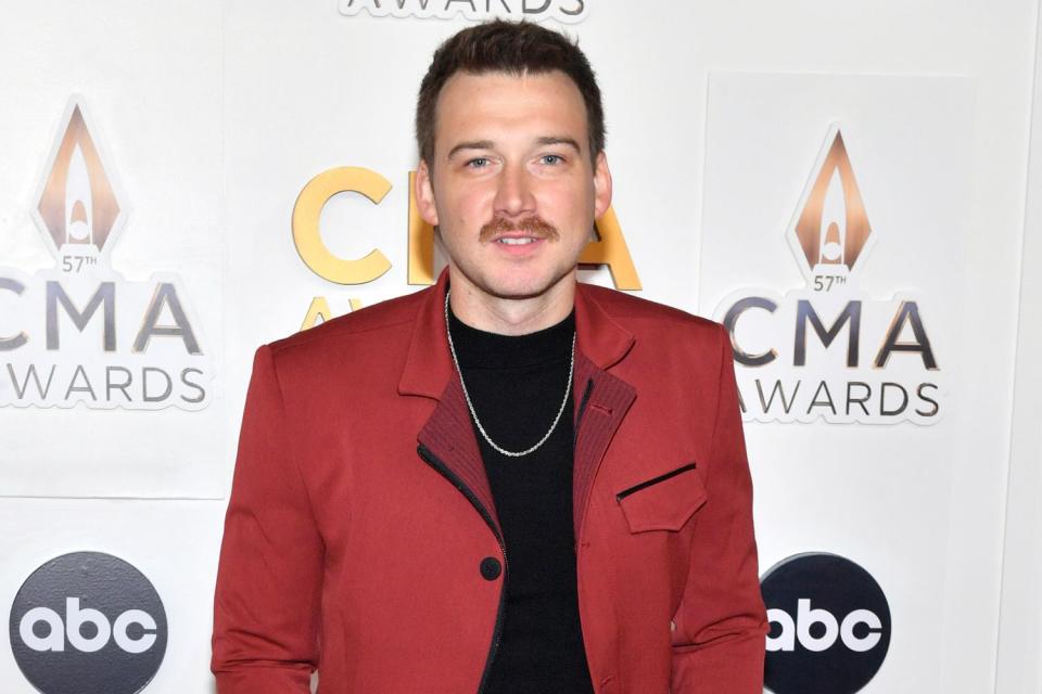 <p>Jason Davis/WireImage</p> Morgan Wallen at the CMA Awards in Nashville in November 2023