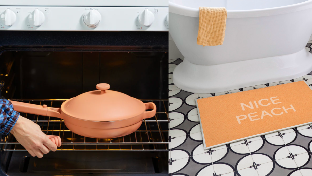pantone color of the year 2024 peach fuzz home and kitchen products