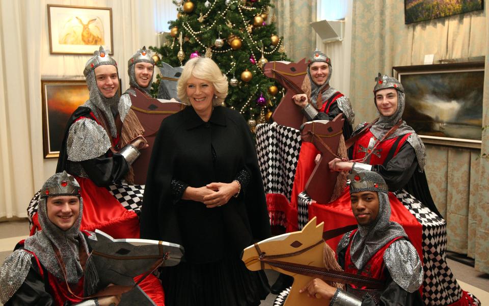 Queen Camilla with ArtsEd students