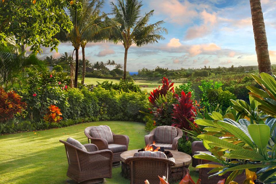 View from bungalow at Kukuiula Resort