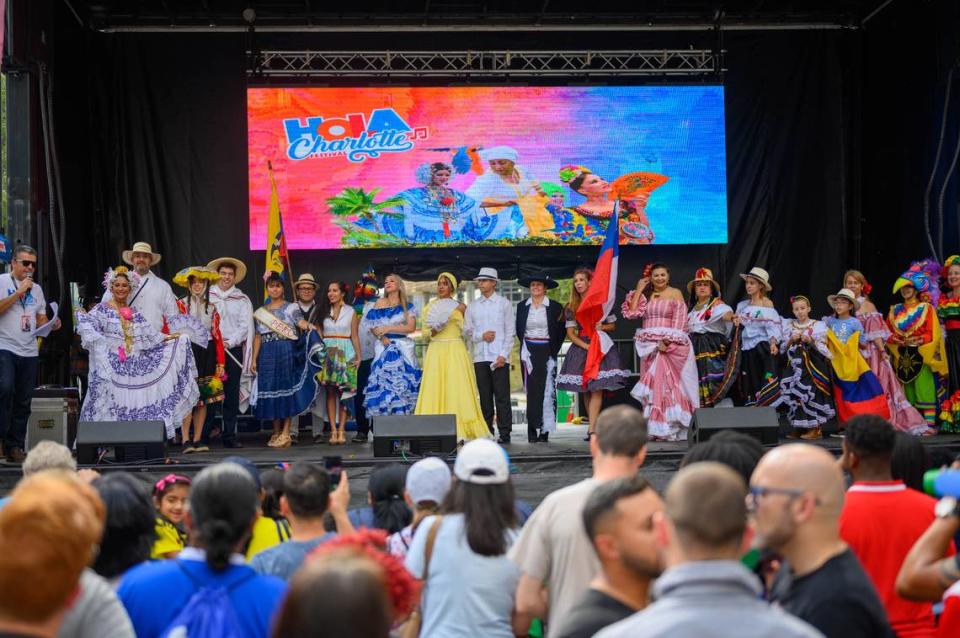 The Hola Charlotte Festival celebrates Latino culture and features performances by several local Latino artists.