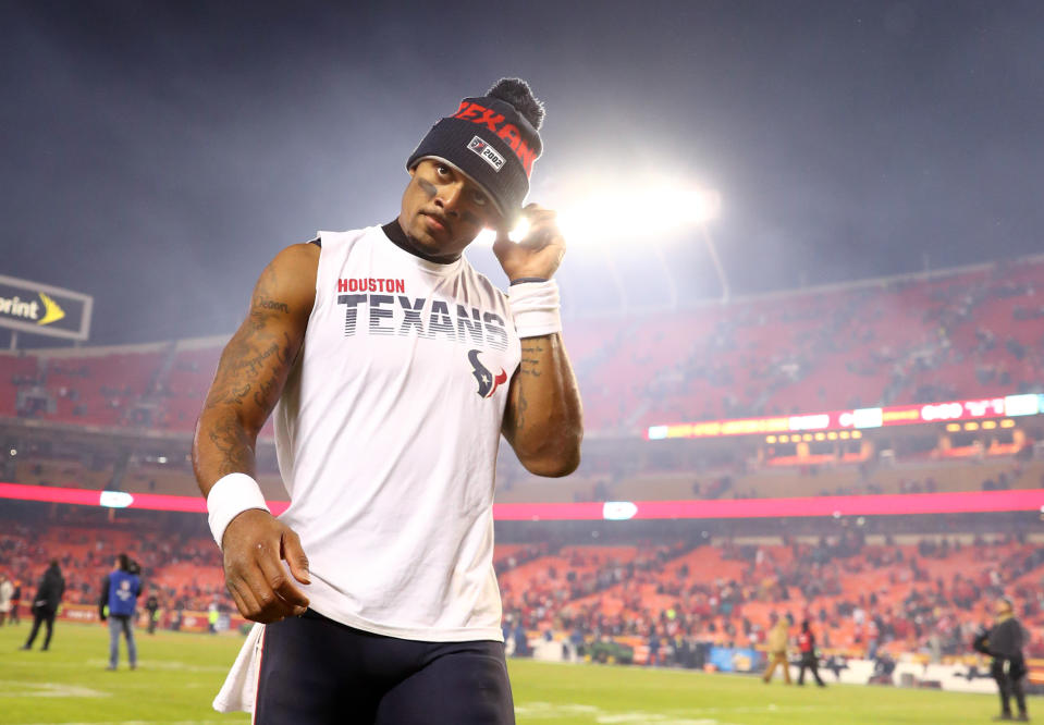 The legal defense for Texans quarterback Deshaun Watson is slowly taking shape. (Mark J. Rebilas-USA TODAY Sports)