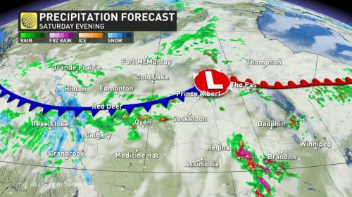 PR precipitation forecast Saturday evening June 15 2024