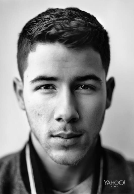 Nick Jonas in Saint Laurent