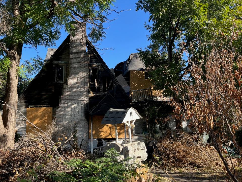 A ghostly sight is all that remains of a once-elegant mansion that was a setting for high society in Wichita Falls' early days.