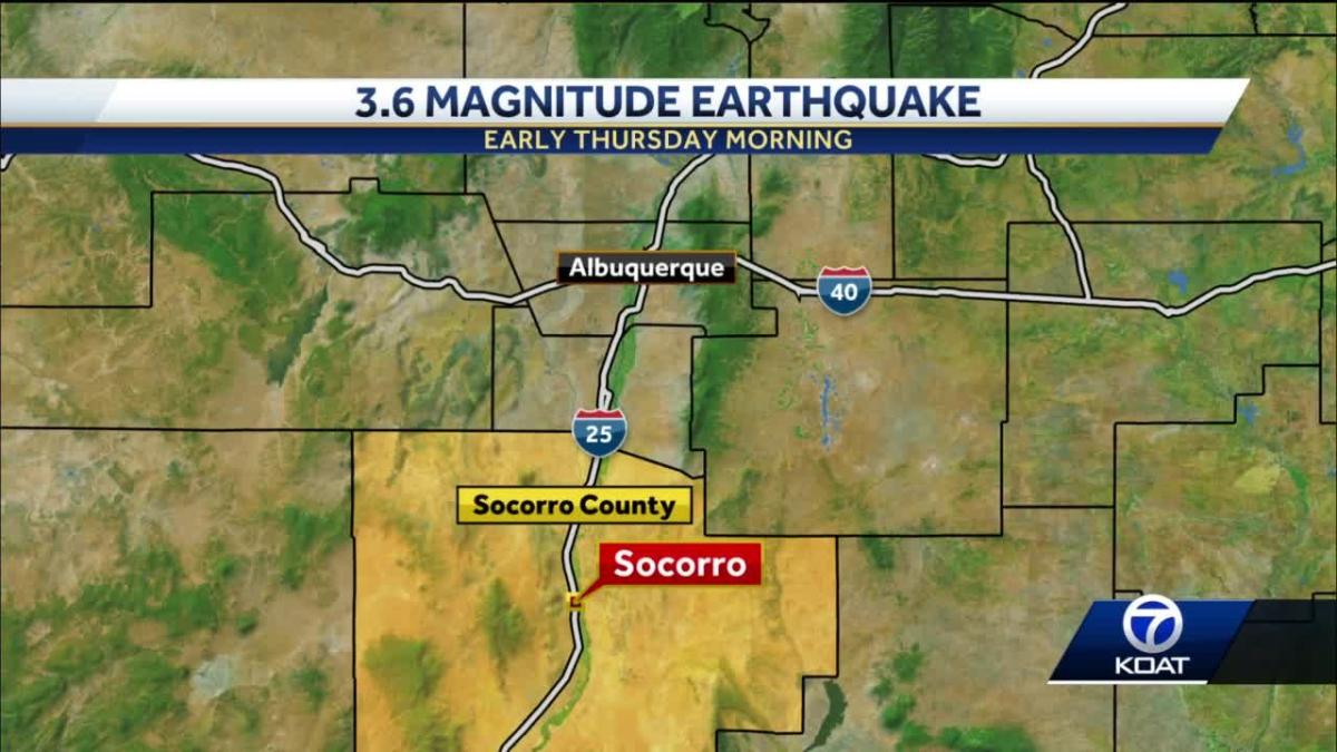 A 3.6-magnitude earthquake hits New Mexico