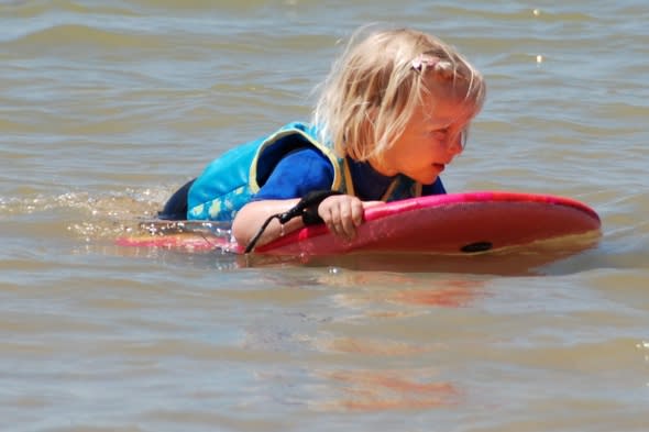 Girl, 4, rescued after floating half a mile out to sea on boogie board