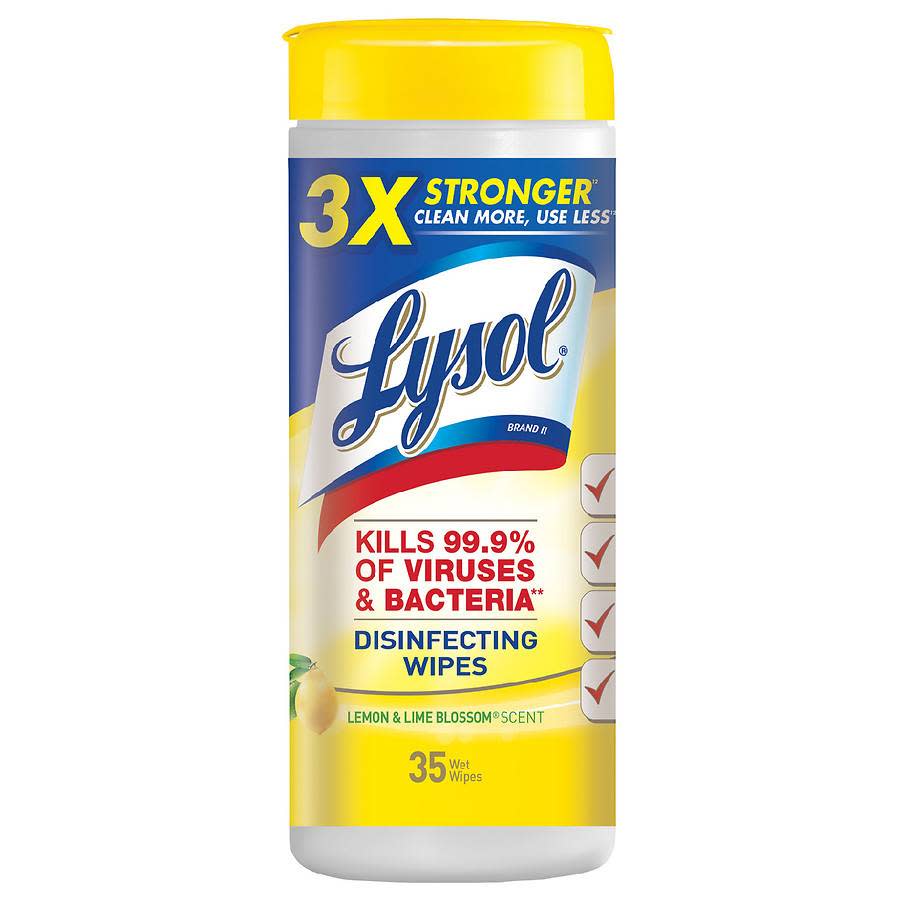 10) Lysol Disinfecting Wet Wipes