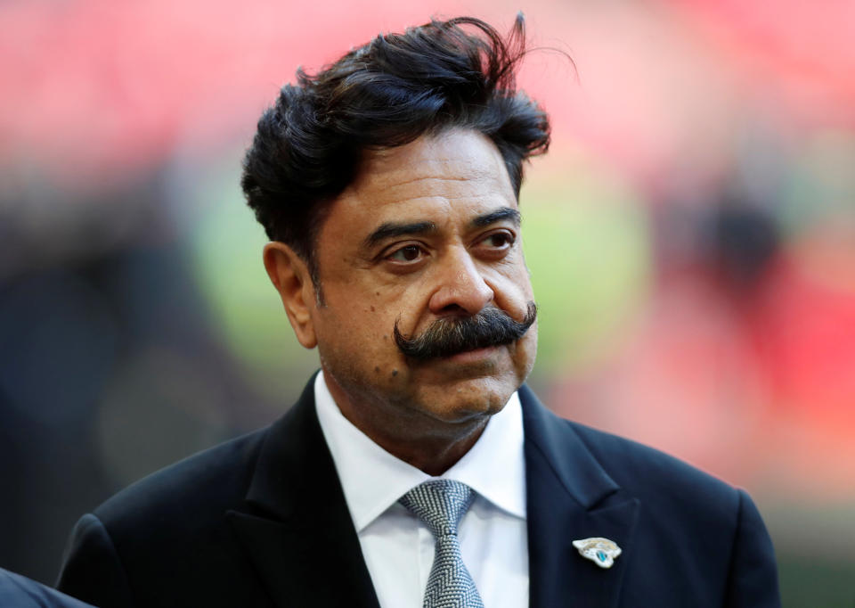 NFL Football - Philadelphia Eagles v Jacksonville Jaguars - NFL International Series - Wembley Stadium, London, Britain - October 28, 2018  Jacksonville Jaguars owner Shahid Khan before the match  Action Images via Reuters/Paul Childs