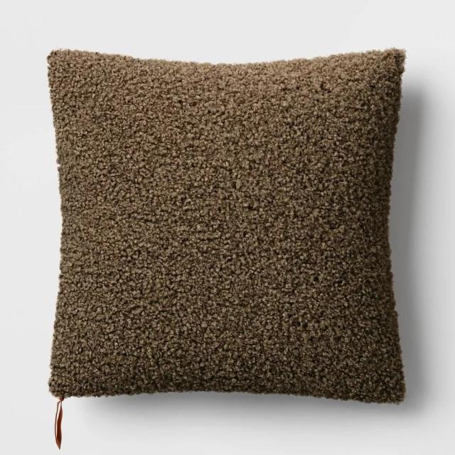 Textured Tufted Square Throw Pillow Rust - Opalhouse designed with Jungalow