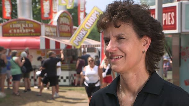 PHOTO: Lori Stevermer, vice president of the National Pork Producers Council, wants the Supreme Court to strike down California's Proposition 12 as a violation of the Constitution's commerce clause. (ABC News)