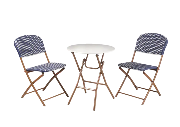 CANVAS Laval Folding, Wicker Outdoor/Patio/Balcony Bistro Set. Image via Canadian Tire.