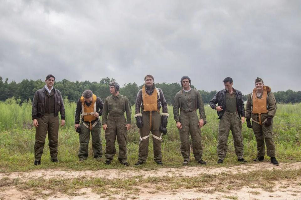 Former Wilmington actor Jacob Keohane (second from right) stars in "Condor's Nest," a WWII thriller hitting theaters and streaming on Jan. 27.