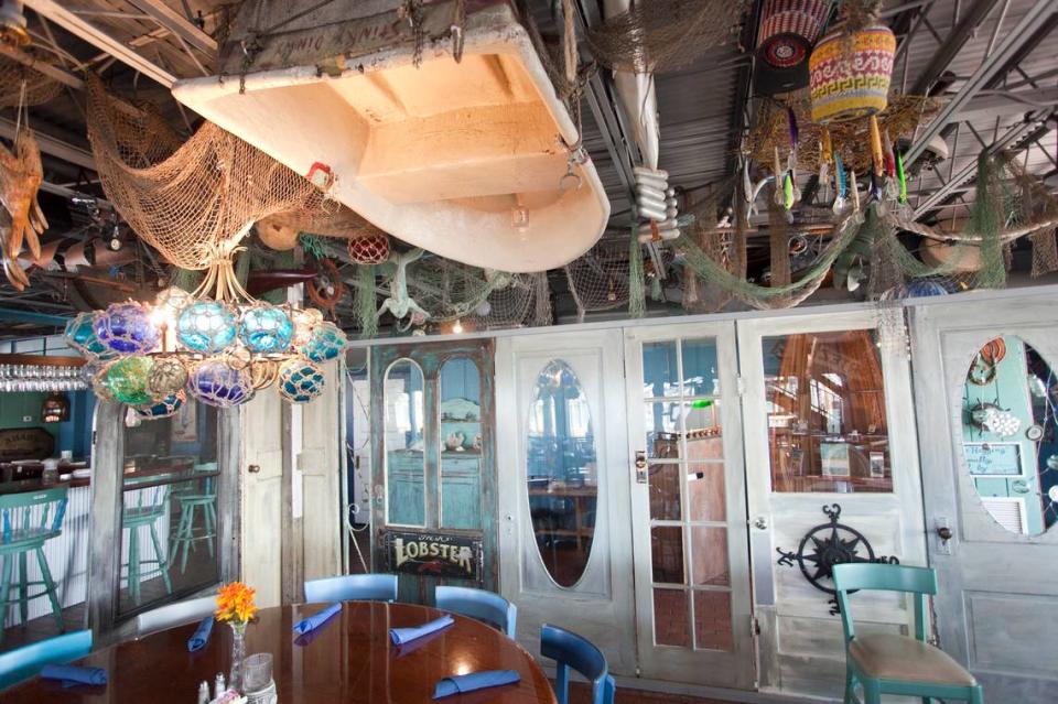 This 2015 Bradenton Herald file photo offers a glimpse of the Seafood Shack’s nautical decor.