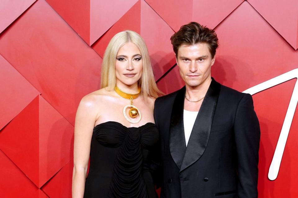 Pixie Lott and fashion designerOliver Cheshire (Ian West/PA) (PA Archive)