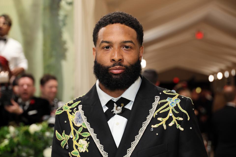 NEW YORK, NEW YORK - MAY 06: Odell Beckham Jr. attends The 2024 Met Gala Celebrating "Sleeping Beauties: Reawakening Fashion" at The Metropolitan Museum of Art on May 06, 2024 in New York City. (Photo by Dia Dipasupil/Getty Images)
