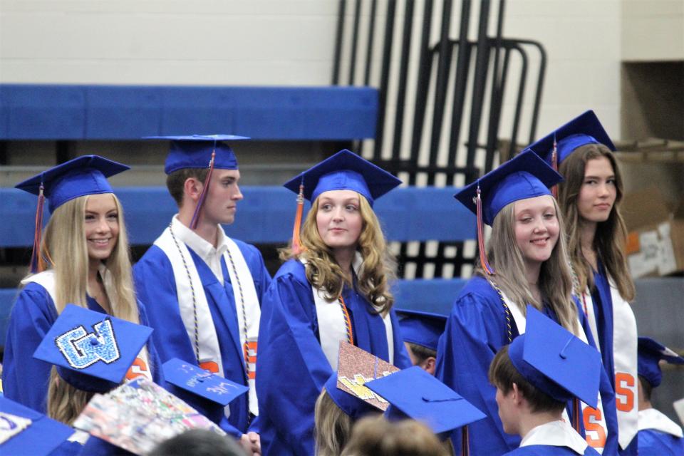 Saugatuck High School celebrated its 2022 graduation class Thursday, May 26. It was the school's largest ever graduating class with 88 students.