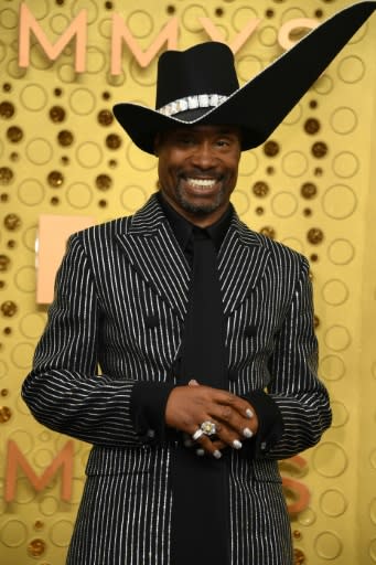 Emmy winner Billy Porter wore a Michael Kors suit and a Stephen Jones hat