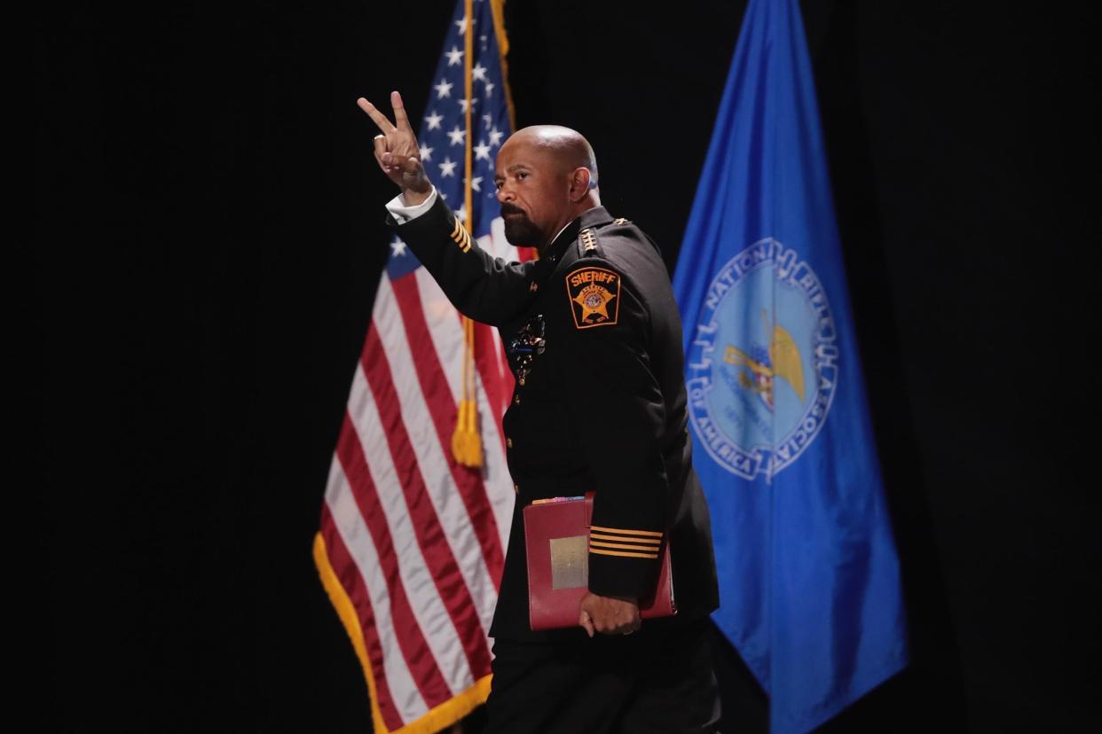 Sheriff David Clarke has announced his resignation: Scott Olson/Getty Images