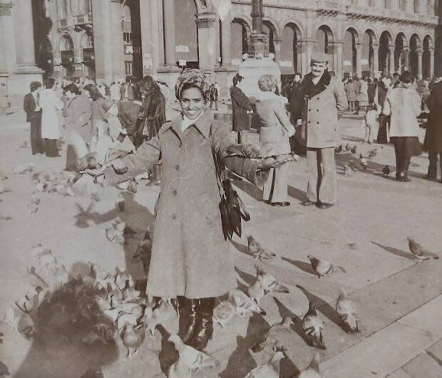 Ghidei Tesfai was born in Adi Bidel, Eritrea and moved to Italy in her late teens to provide financially for her family in East Africa. She's pictured here in Rome.