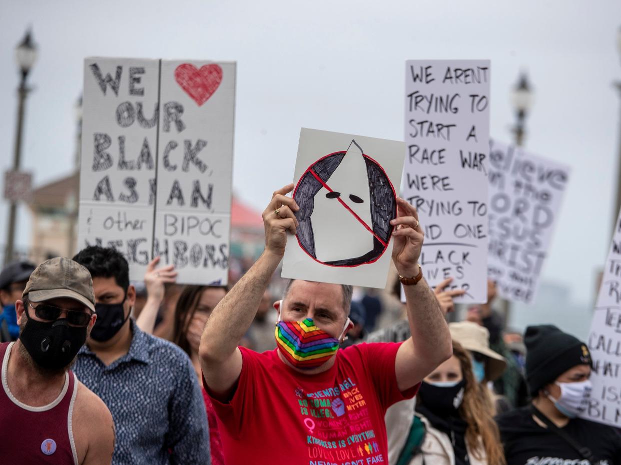 huntington beach black lives matter rally