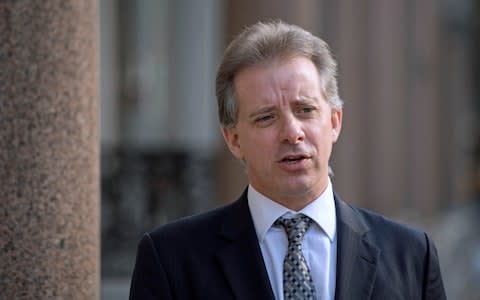 Christopher Steele, the former MI6 agent who compiled a dossier on Donald Trump, was cited in the FBI's application to monitor Trump's advisers  - Credit: Victoria Jones/PA Wire