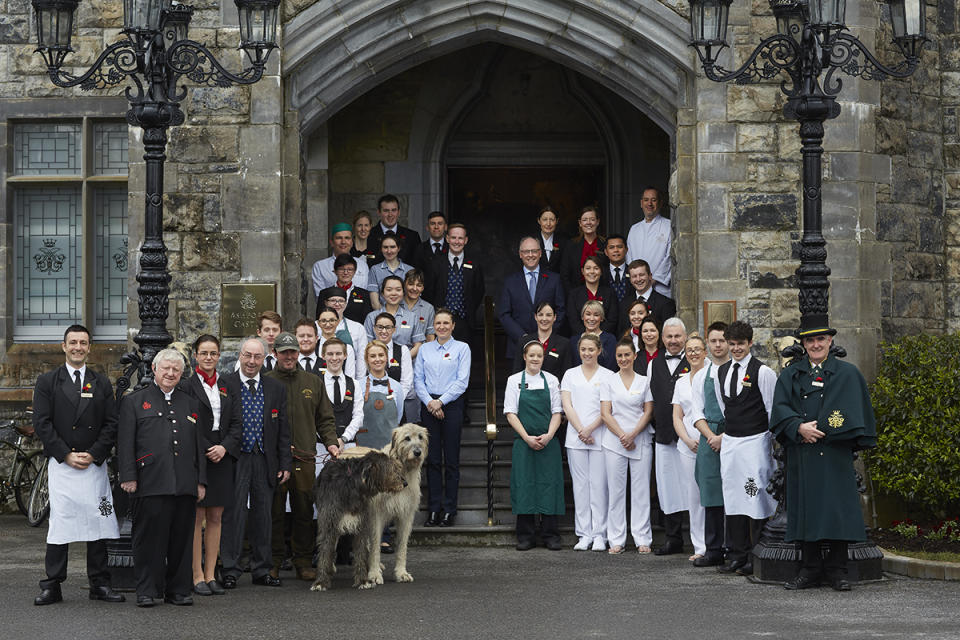 Staff at Ashford Castle.