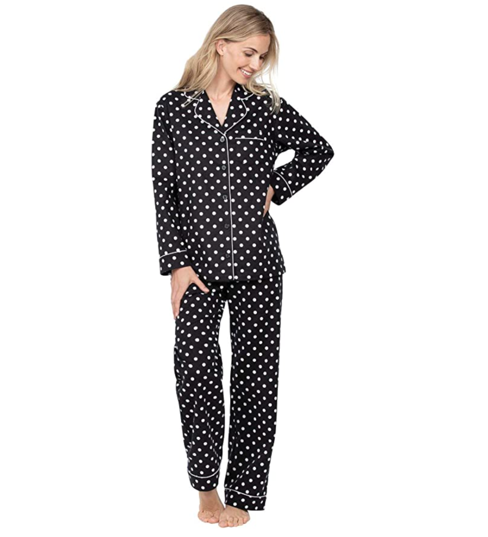 Polka Dot Flannel Pajamas