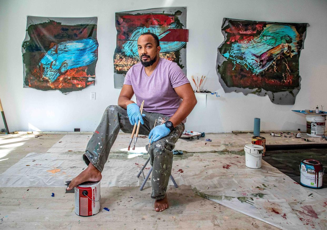 Kirk Henriques has been selected as the artist in residence at New Wave at The Square in downtown West Palm Beach. His work will be featured in New Wave Art Wknd, which runs Dec. 2-4.