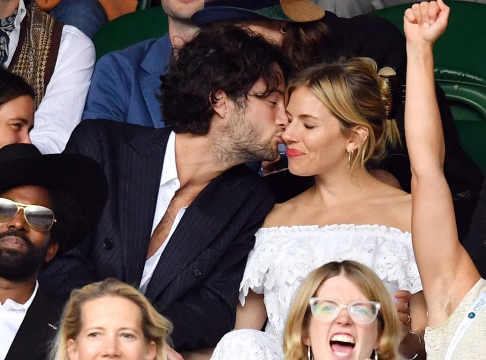 Oli Green, Sienna Miller, Wimbledon 2022