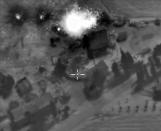 A video grab made on October 1, 2015 shows an image from footage made available on the Russian Defence Ministry's official website, purporting to show an airstrike in Syria