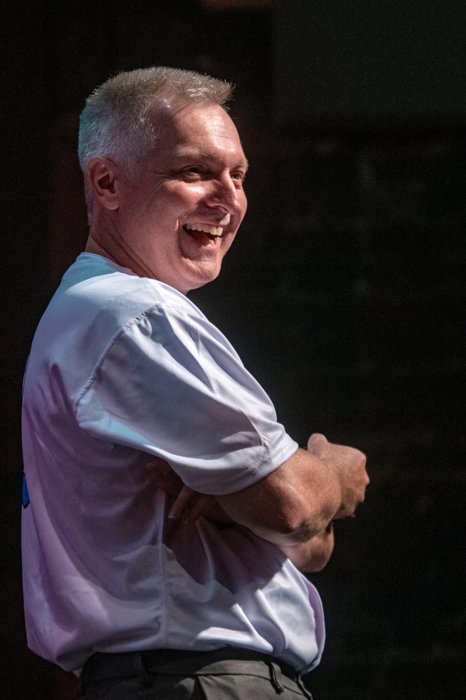 Economist John List speaks to the crowd during a CivicCon presentation Sunday at the  REX Theatre in Pensacola.