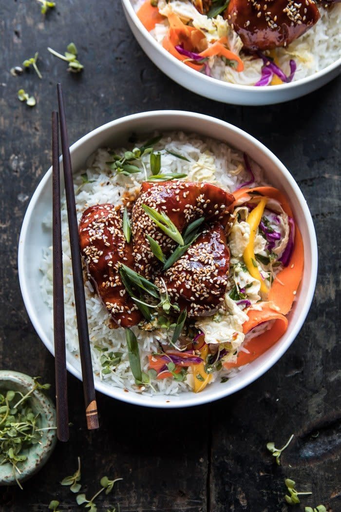 <strong>Get the <a href="https://www.halfbakedharvest.com/instant-pot-sticky-korean-chicken/" target="_blank" rel="noopener noreferrer">Instant Pot Sticky Korean Chicken</a> recipe from Half Baked Harvest</strong>