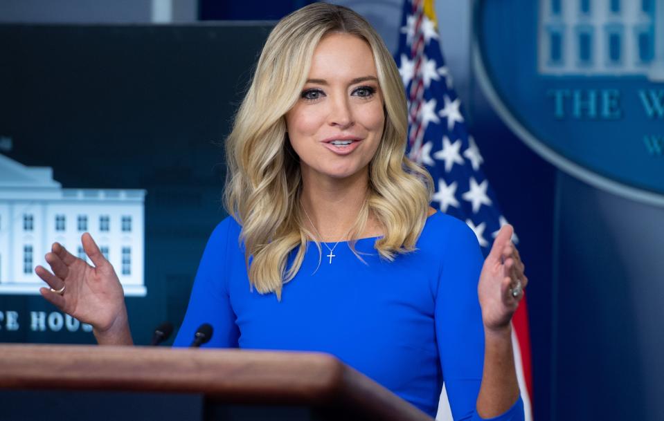 Kayleigh McEnany, co-host of Fox News' "Outnumbered," will speak Sunday in Pensacola.