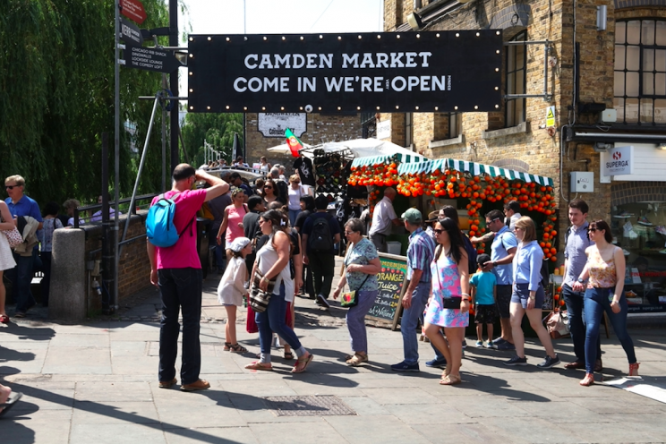 Camden Market is visited by some 28 million people every year (Rex)