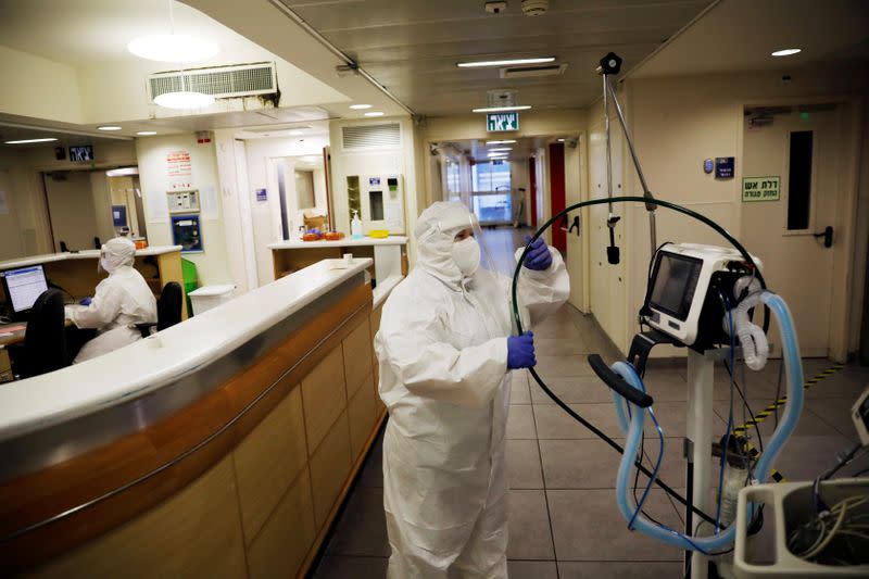 A visit inside the coronavirus ward at Ichilov hospital in Tel Aviv as Israel is under a second nationwide lockdown amid a resurgence in the new coronavirus disease (COVID-19) cases