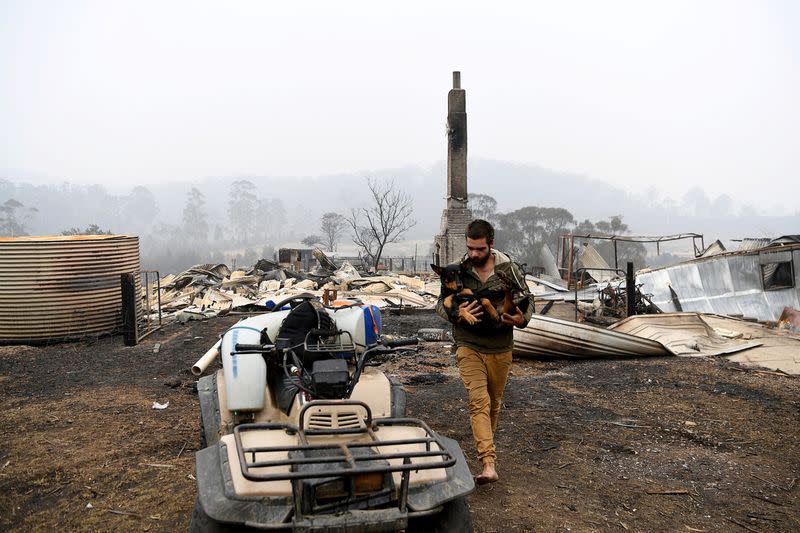 Bushfires in Kiah, Australia