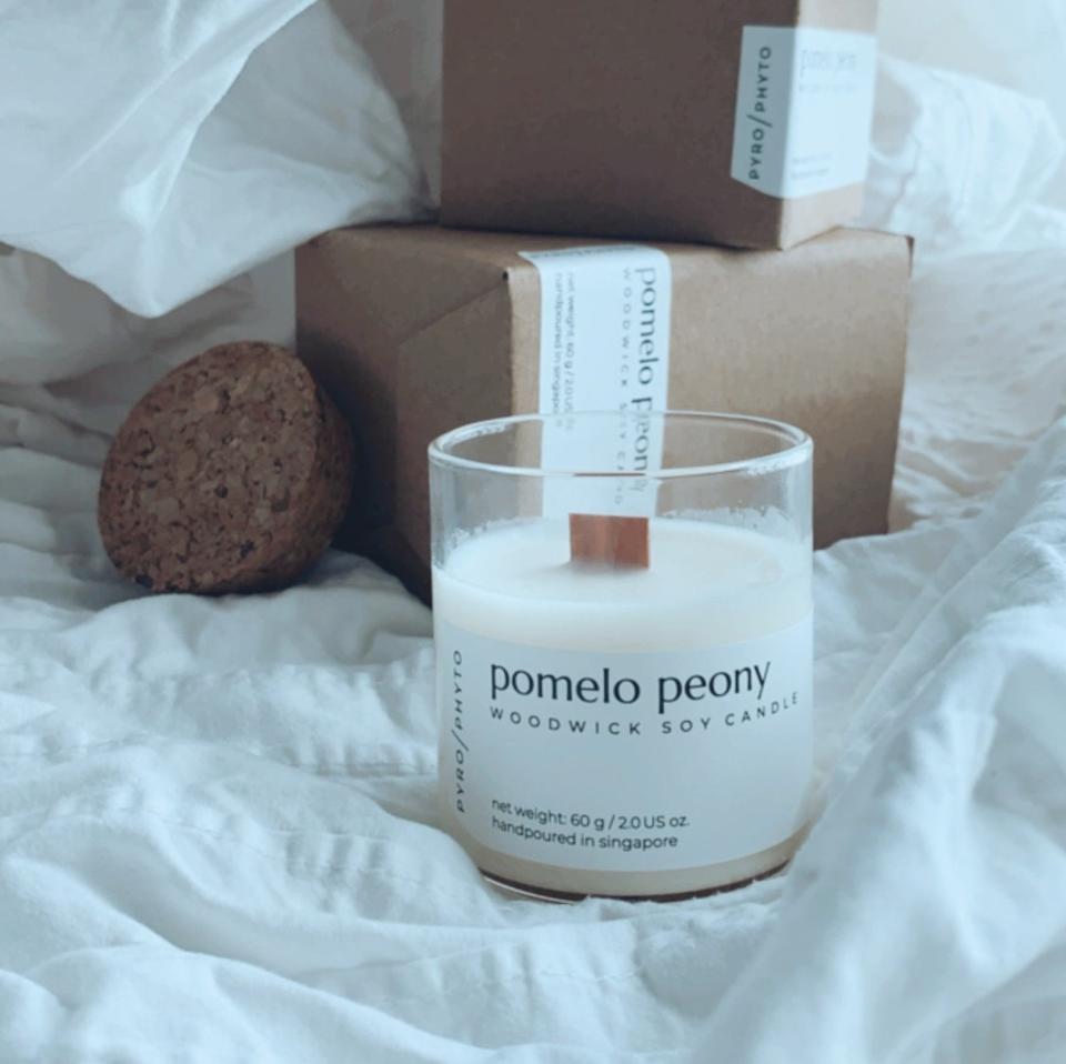 Pomelo Peony candle. (PHOTO: Etsy Singapore)