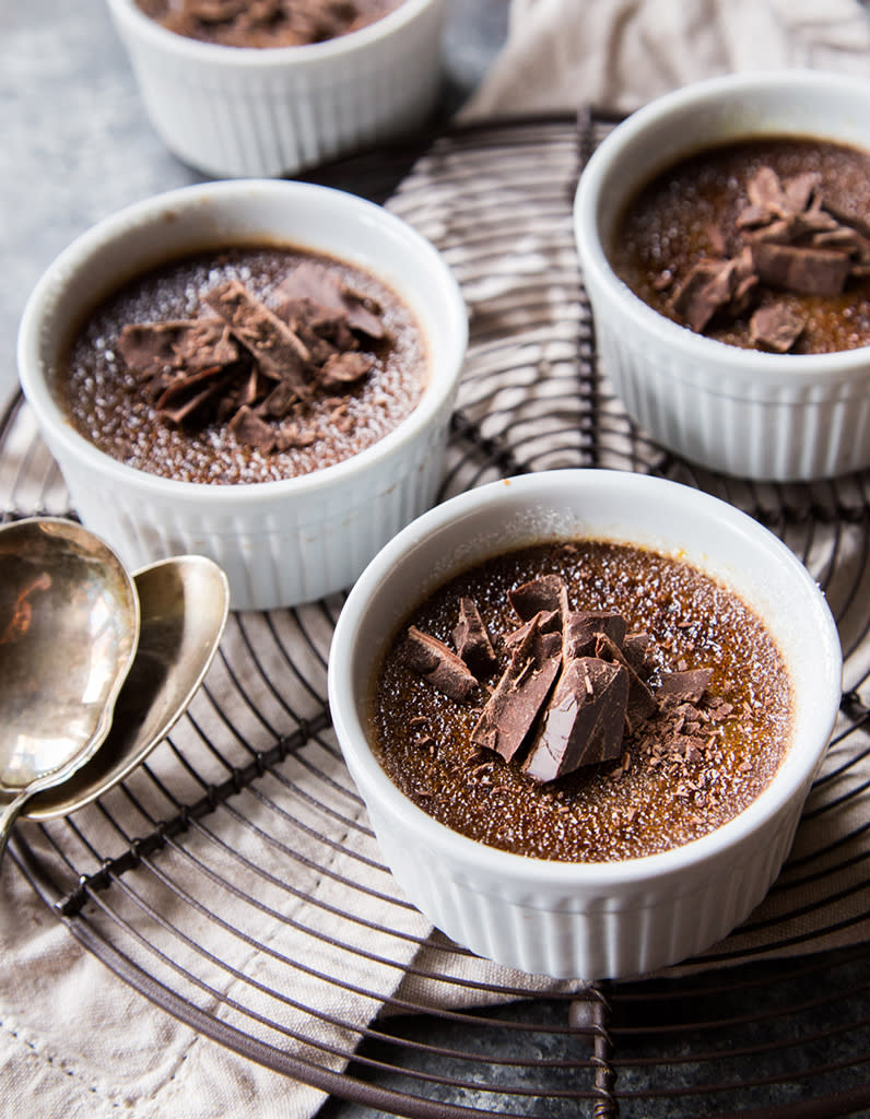 Crème brûlée double chocolat