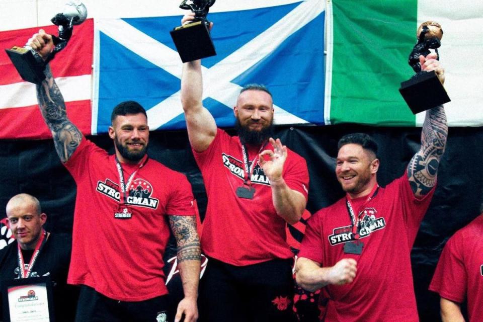 Tom Owens competes at England's Strongest Man in Preston. <i>(Image: TOM OWENS)</i>