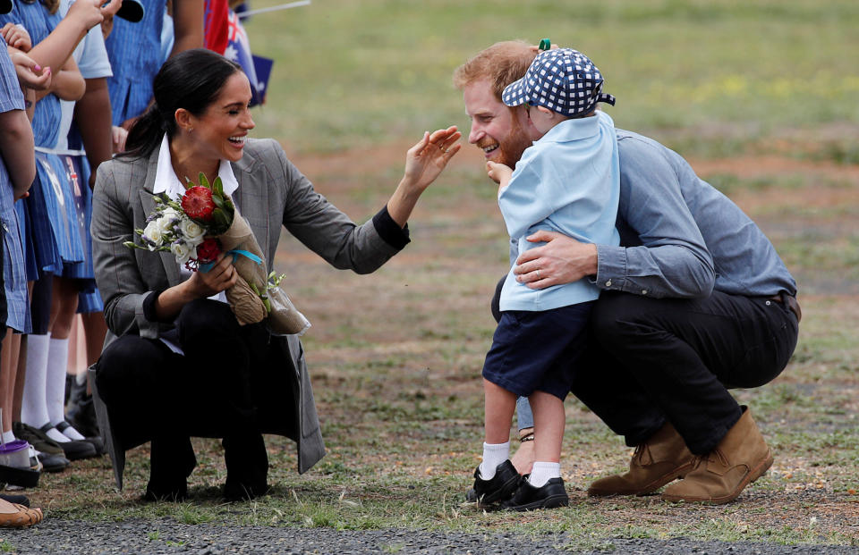 The schoolboy loves Santa Claus, which explains his love for Prince Harry’s facial hair. Source: Getty