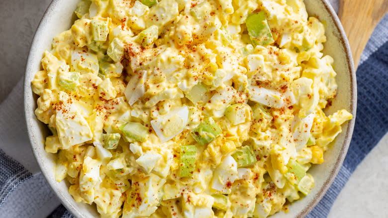 Egg salad with paprika