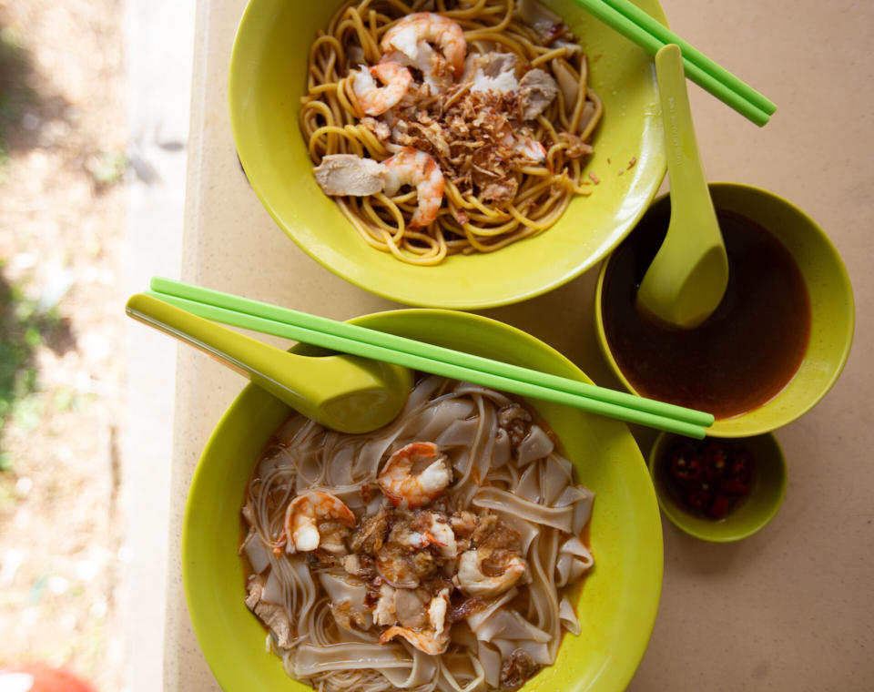 Traditional Joo Chiat Prawn Mee - dry and soup