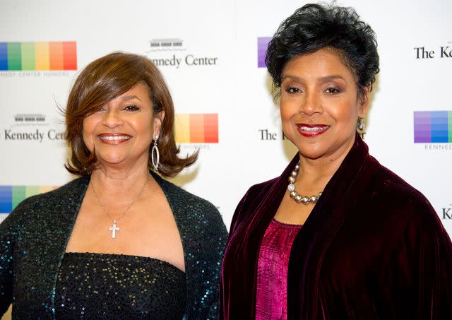 <p>Ron Sachs - Pool /Getty</p> Debbie Allen and Phylicia Rashad arrive for the formal Artist's Dinner honoring the recipients of the 39th Annual Kennedy Center Honors on December 3, 2016 in Washington, D.C.